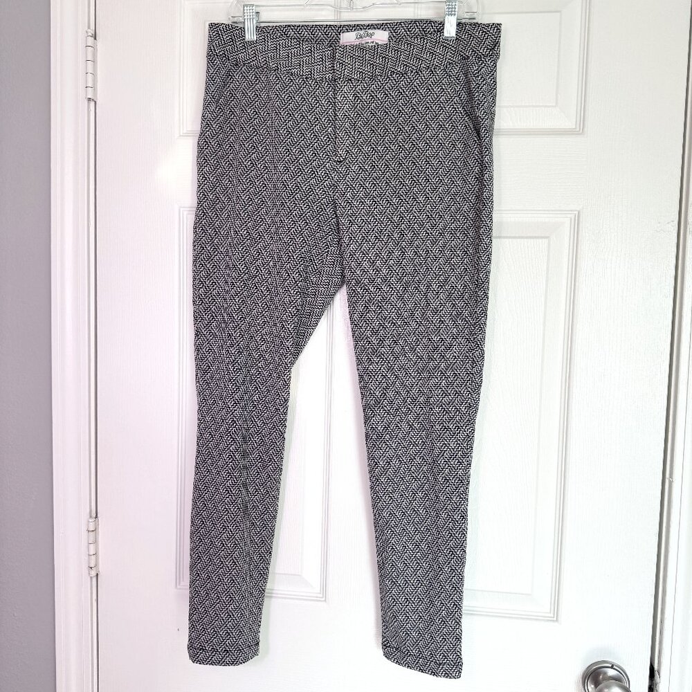 BEBOP | Tweed Pants | Black/White | Rayon Blend | Size 11